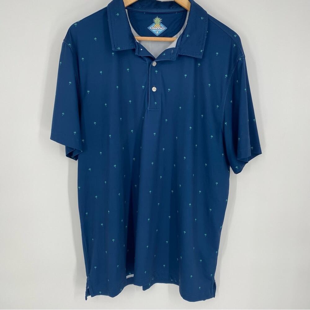 Chubbies Men’s Polo Palm Trees Resortwear Vacation Summer Coastal XL‎
